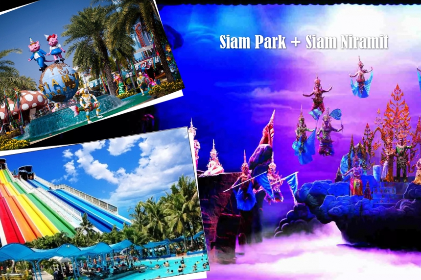 Siam Park and show Siam Niramit with a buffet