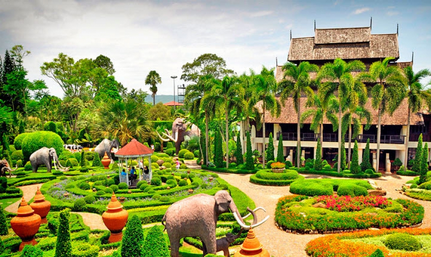 Экскурсия  Тропический сад Нонг Нуч, начало в 8.00 и 13.30