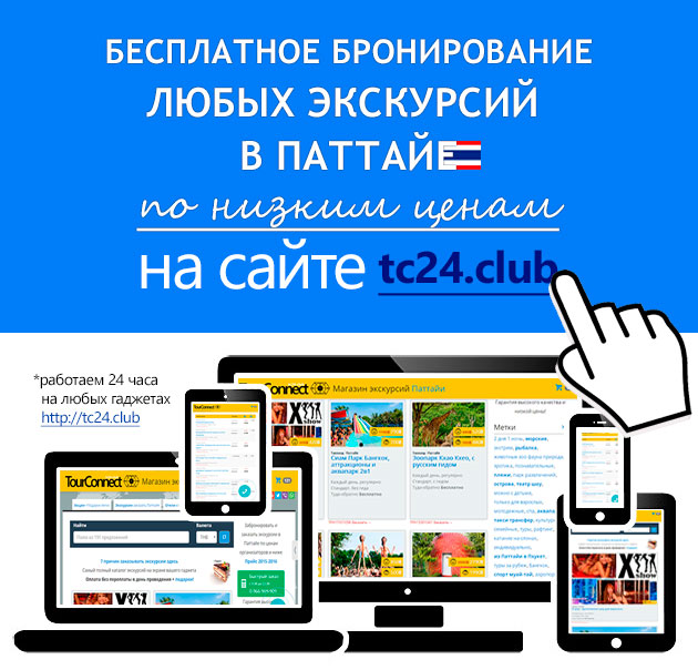 Бронировать экскурсии Паттайя на сайте дешевле